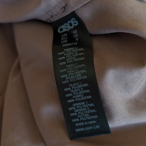 ASOS Pinny Extreme Tulle Mesh A-line Purple Midi Sleeveless Dress, size 6 - Picture 11 of 12